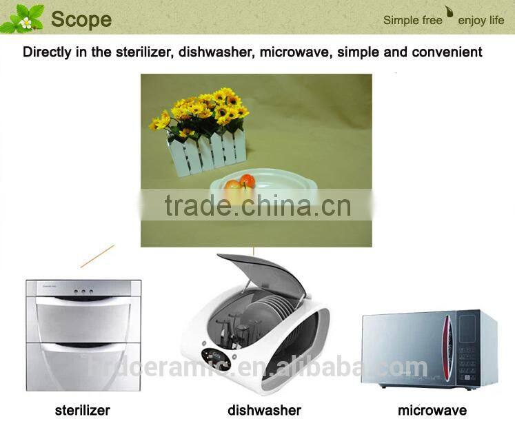 2014 Hot Sale home use porcelain round ceramic cake bakeware