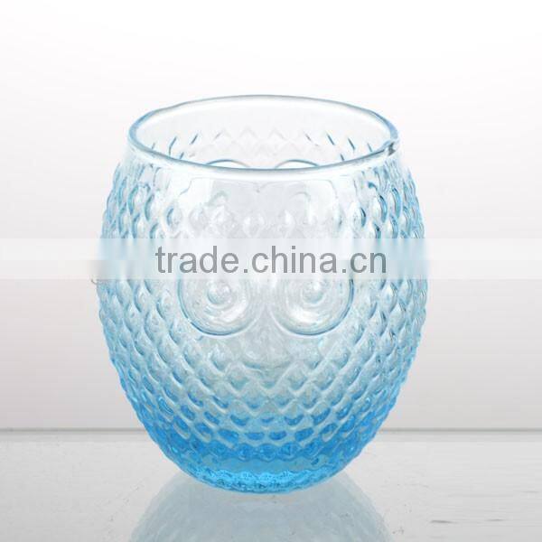 top grade handiness blue owl modelling water glass set