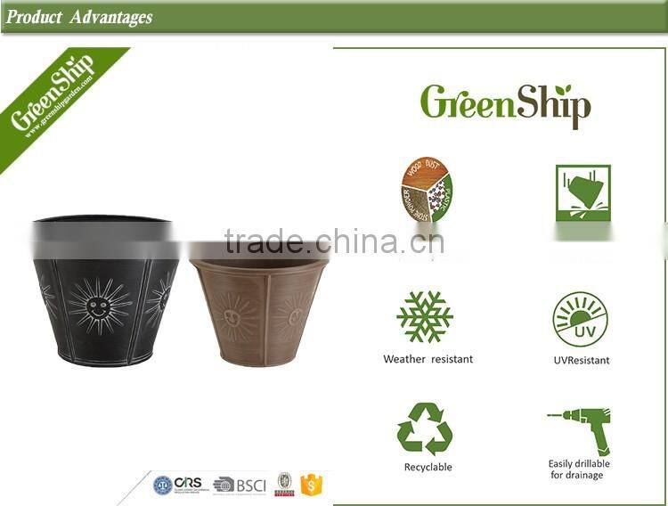 Elegant plastic flower pots/garden planters/garden plant pots