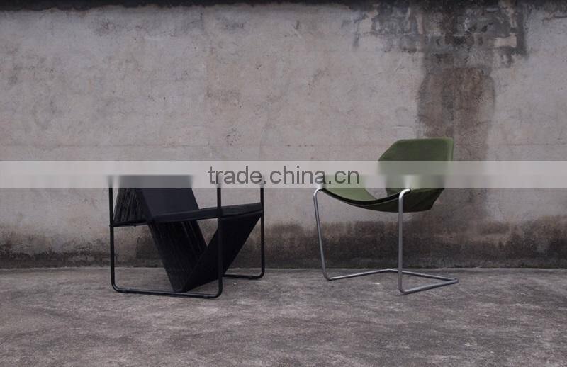 2015 new modern leather metal base designer chair