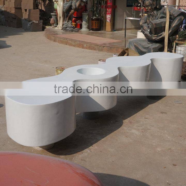 Giant frp leisure white chair