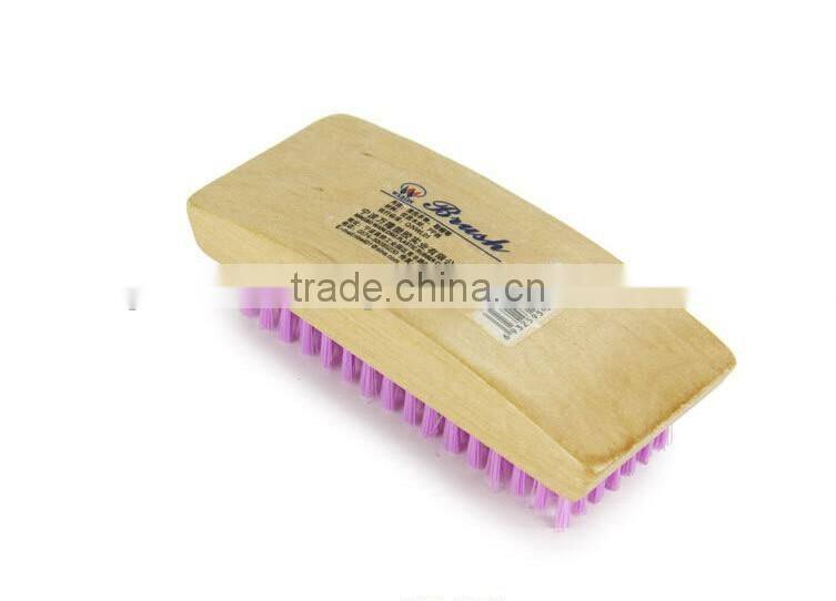 Wooden soft wool durable laundry brush