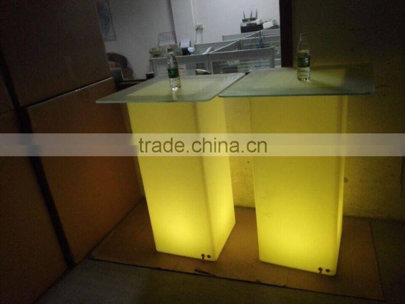 Modern lounge nightclub LED furniture, bench used strip club furniture