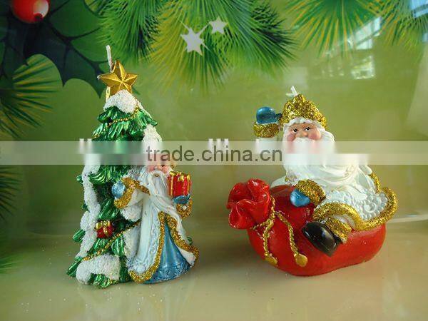 Handmade Non-scented Santa Claus Christmas Candle