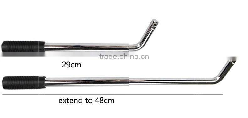 L telescopic wheel nut wrench L type socket tyre spanner set