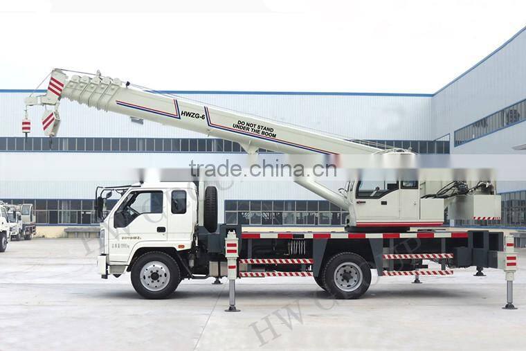 Factory 6 Ton Used Truck Crane With Boom Crane