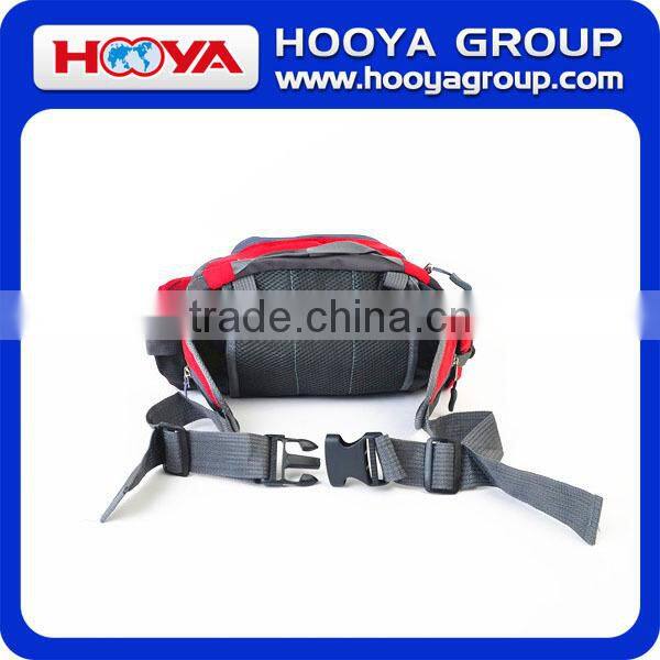 420D polyester+grid red outdoor/travel/sport waist bag