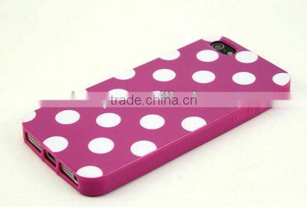 mobile phone cover case for i phone 5 for samsung dot