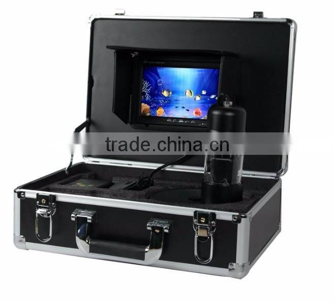 2017 new arrive 7 inch TFT LCD Monitor 20m 360 rotating fish finder underwater aquaculture monitoring camera system with DVR