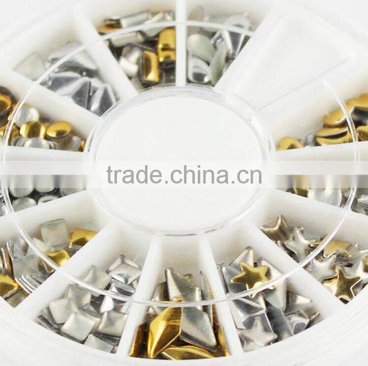 DIY Nail Art Decoration 3D nail metal shell for nails 3D nail art decoration