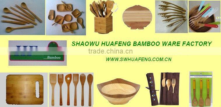 2017 Hot selling bamboo salad tools clip with tooth