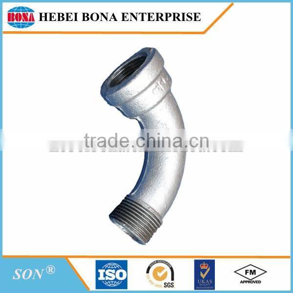 90 Degree Malleable Iron Pipe Fitting Bend Pipe