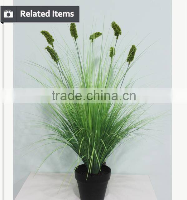 China artificial onion grass real looking autumn grass artificial potted plants for decoration