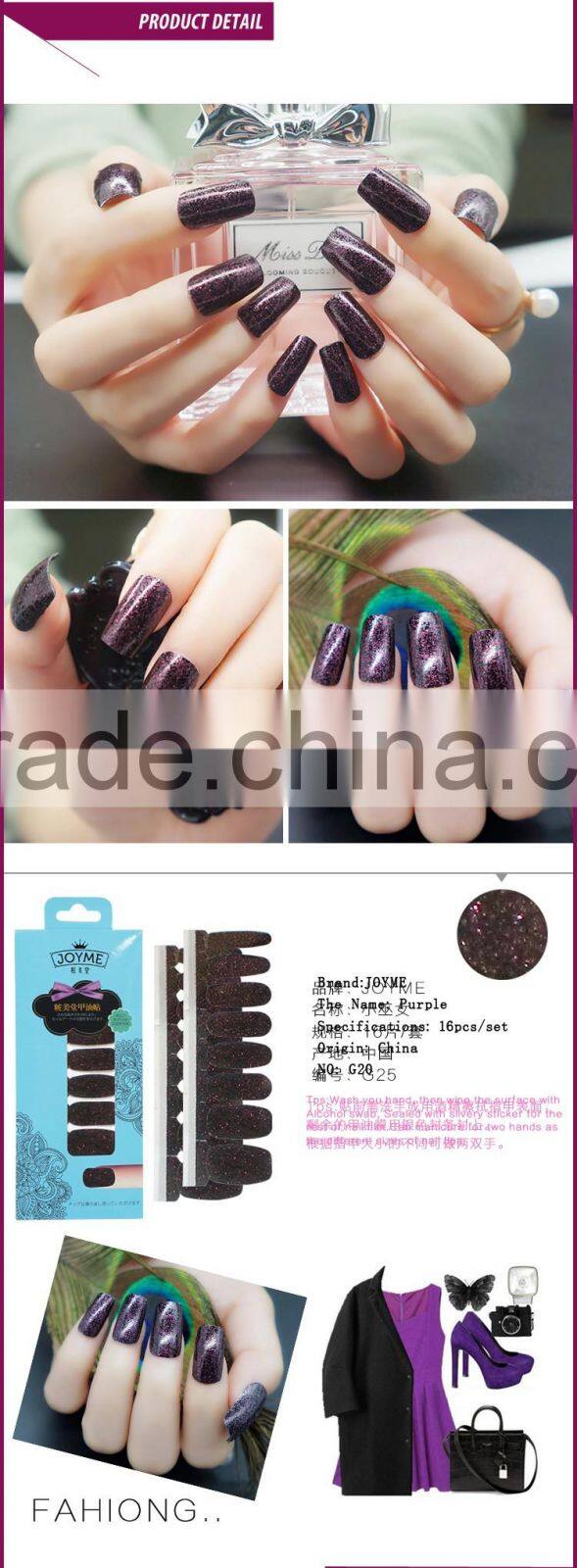 New Air Promotional Cheap Glitter Nail Art Polish Sticker