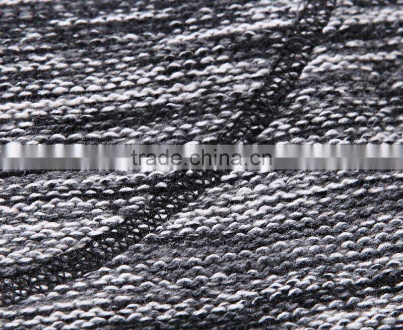 European fashion design color combination pullover knit sweater