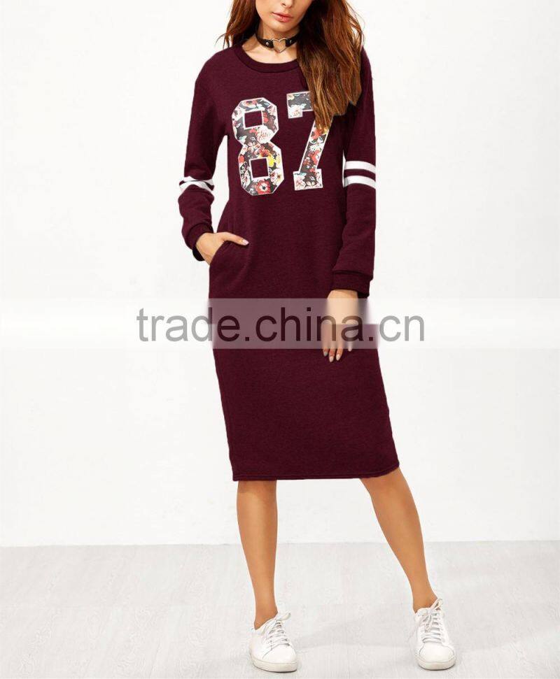 Hooded Fall Mini Dress Casual Long Sleeve Women's Dress Online Shop Clothing Grey High Low Sweatshirt Dress