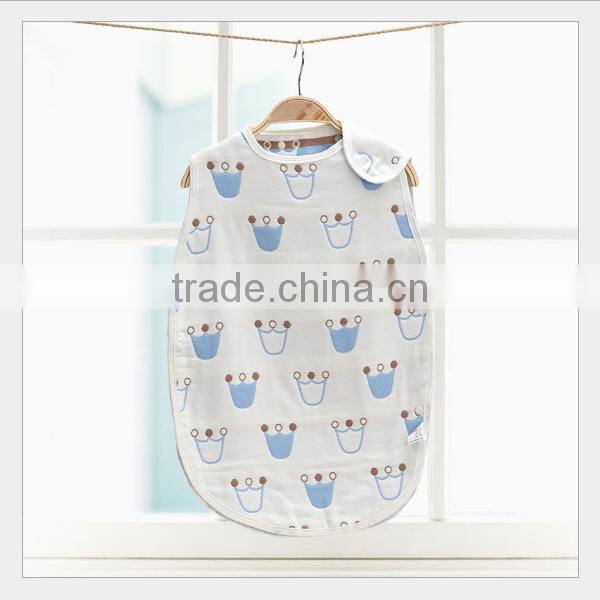 Baby Sleeping Bag Sleepwear Nursery Swaddling Blankets Bodysuit/Baby baby vest gauze sleeping bag