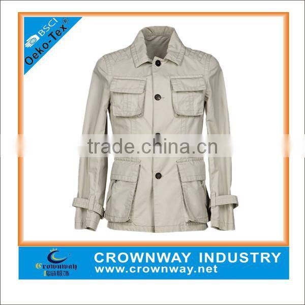 custom made work wear vintaged jacket for man