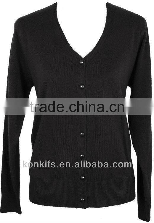 Womens Cardigan V-Neck Sweater