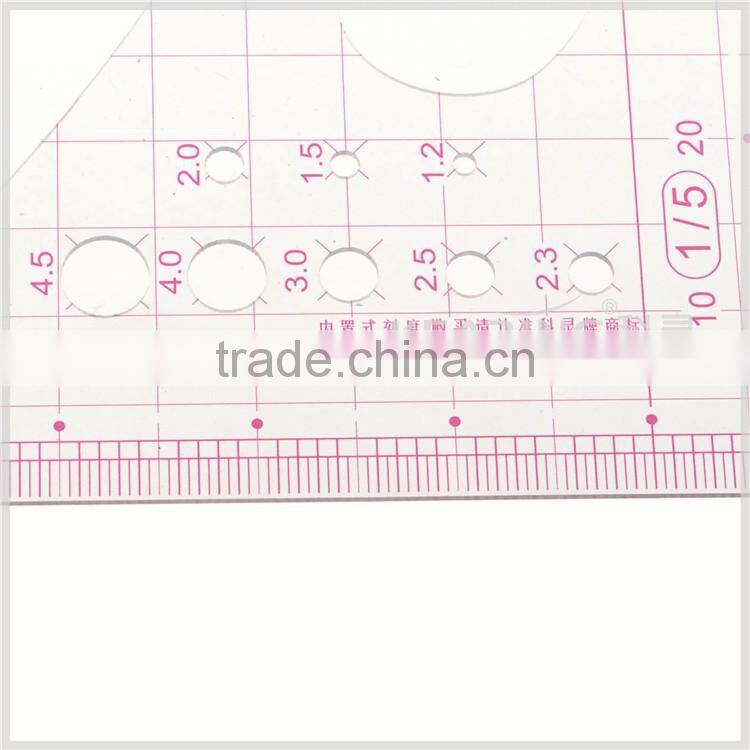 Kearing brand plastic 1/5 scale sandwich line printing Flexible Ruler #8515