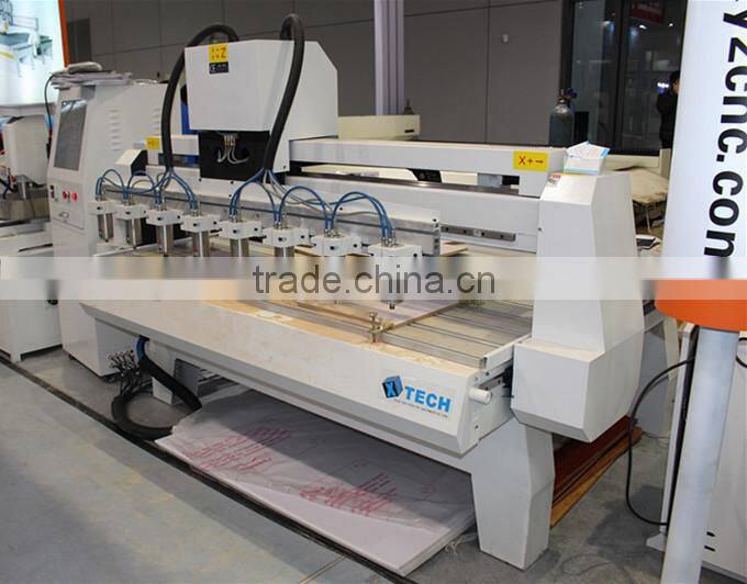3d cnc router woodworking machine 6 Heads 4 Axis Cylinder Wood CNC Router