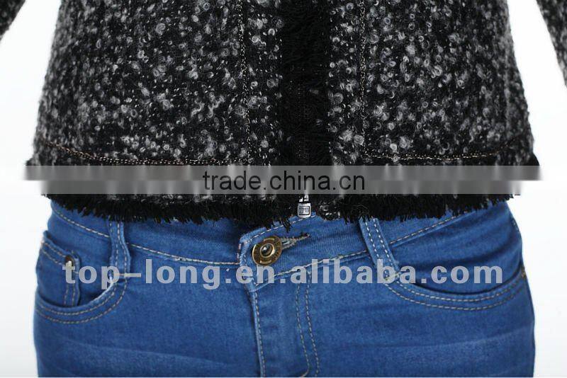 2012 woolen winter jacket fashion clothing for women