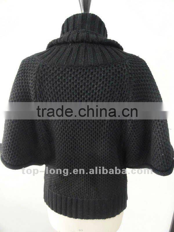 Dolman sleeve Ladies cardigan sweater knitwear