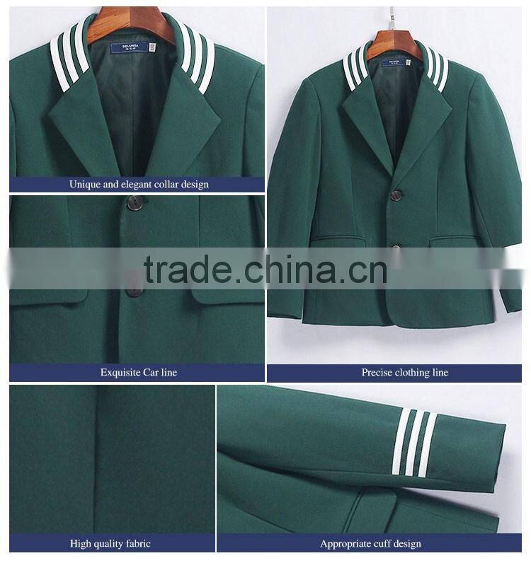 Custom Green Winter School Uniform Blazer
