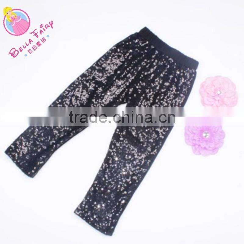 wholesale 2016 baby pants autumn baby girls kids loving sequin pants