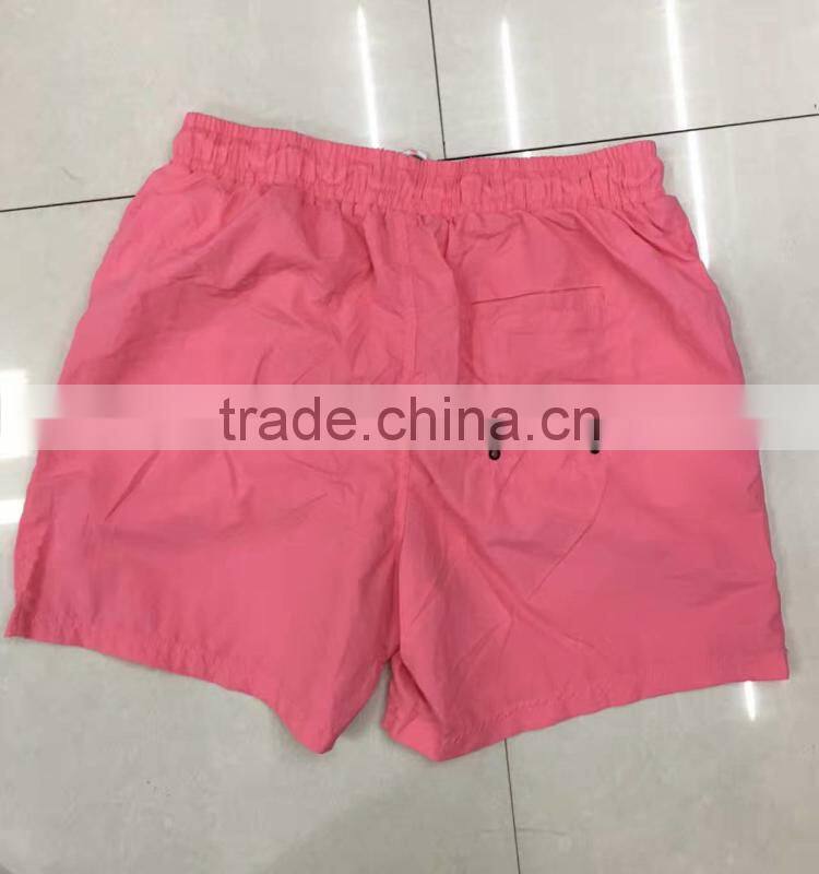 Stylish men 100%polyester beach shorts factory closeout