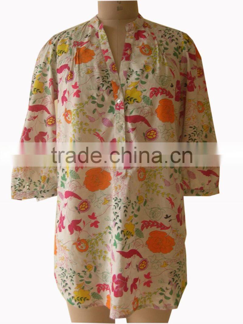 Polka Dot Cotton Tunic