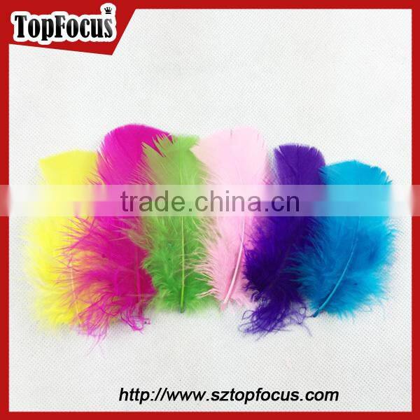 wholesale dyed Mixed Color Fluffy Turkey Marabou artificial feathers