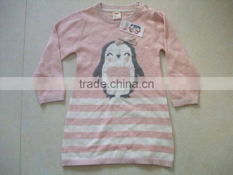2017 Girls Long Sleeved Knit Sweater Children Sweater Kids Sweaters(BS1149)