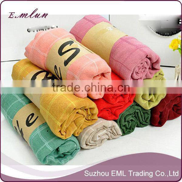 OEM Design Cheap Plain Cotton Scarf/infinity scarf