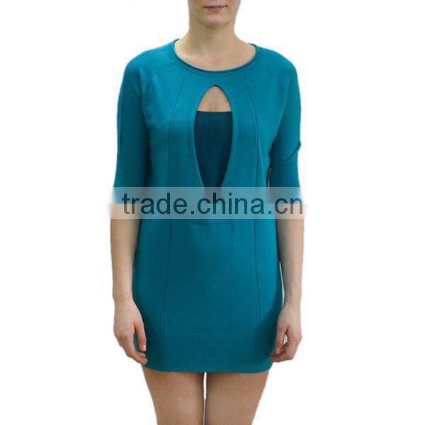 Fashion half sleeve corset knitting pattern women wear