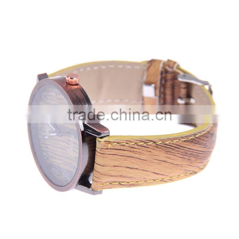 Newest wooden leather watch custom logo fashion wrist watch