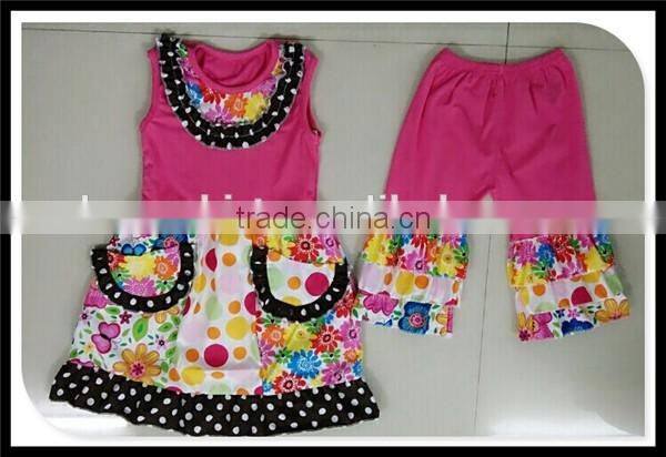 2016 wholesale spring baby clothing set girls pajamas christmas baby japamas for kids