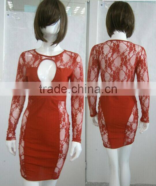 2016 New Sexy Women Ladies Bodycon Short Sleeve Evening Party dress