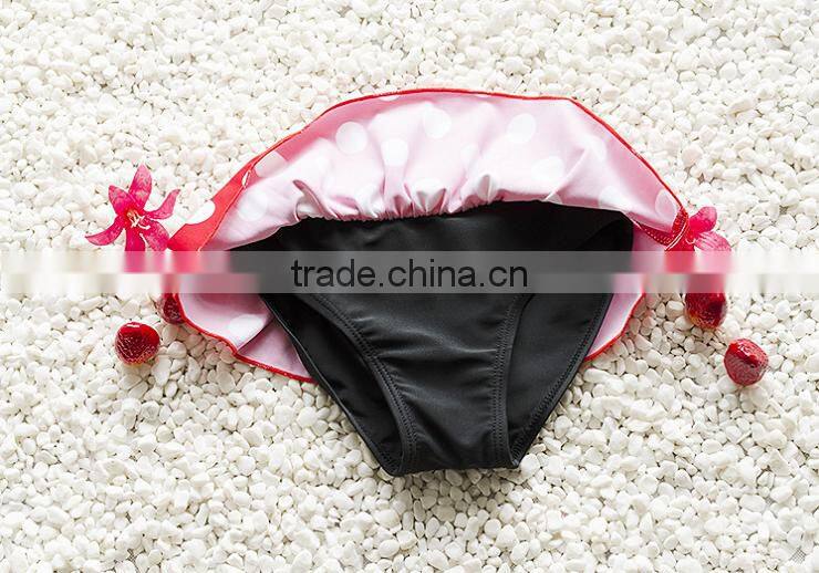 Popup Lovely Dot Children's Split Kids Swimwear For Girls