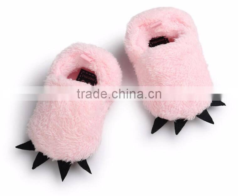 Cute paw design warm shoes for baby, little paw baby shoes
