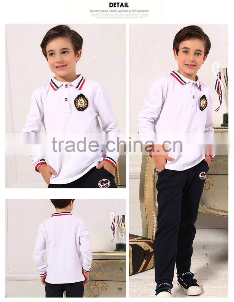 100% cotton custom school polo shirt ,school uniform polo shirt