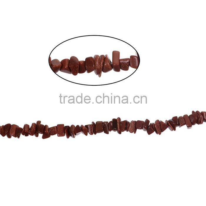 Gold Sand Stone Gemstone Loose Beads Irregular Brown