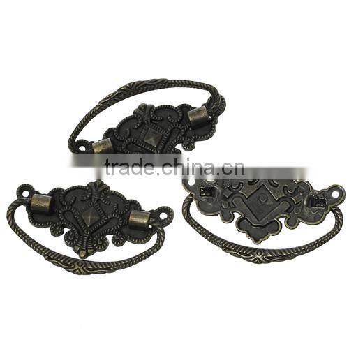 Custom Antique Bronze Irregular Pattern Jewelry Wooden Box Pull Handle Knobs