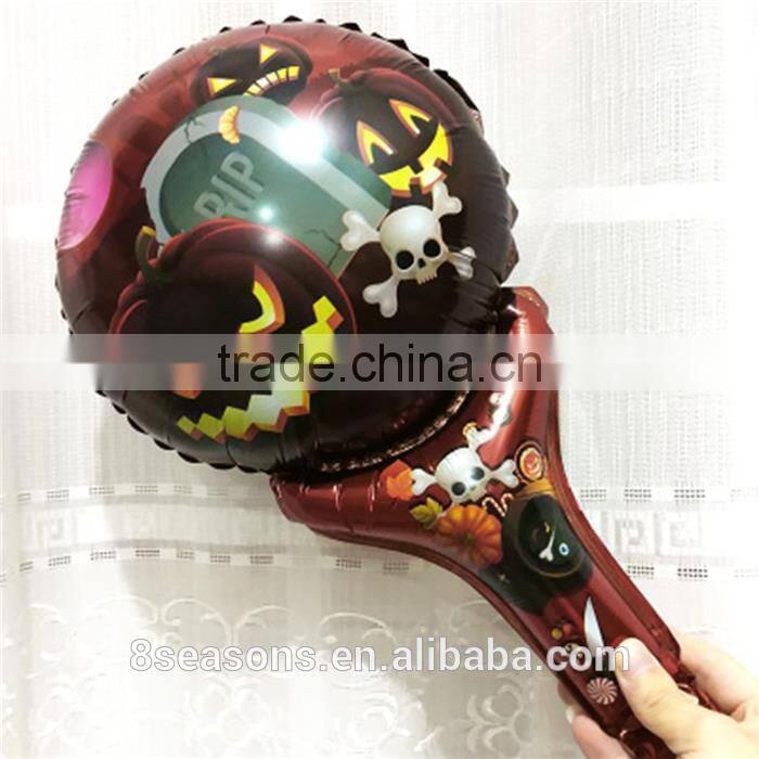 Aluminium Foil Balloon Halloween Pumpkin Multicolor Skeleton Skull Custom Foil Balloons