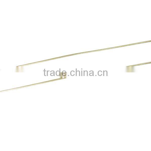 Copper Beading Wire Thread Cord Round Gold Plated 0.25mm Dia. , 2 Rolls