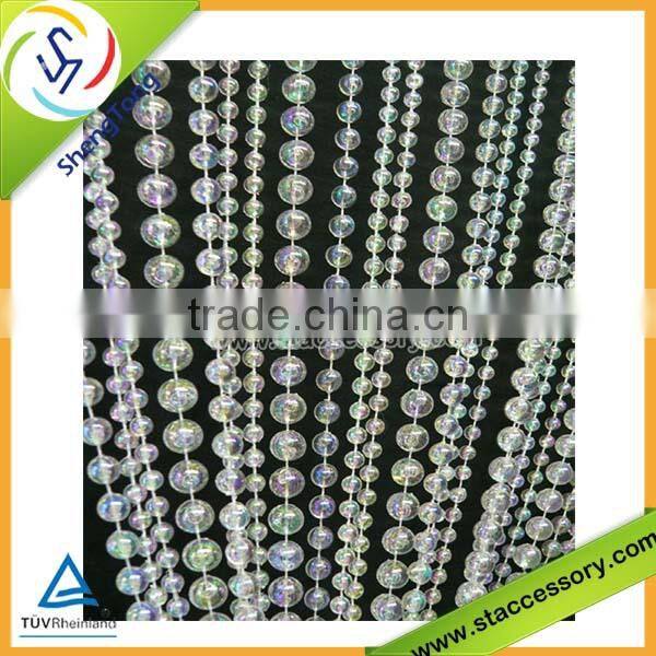 2015 popular wholesale plastic pearl bead curtain