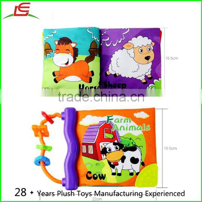 0-12 Month Baby Rattles Teether Toys Soft Plush Waterproof Baby Bath Book