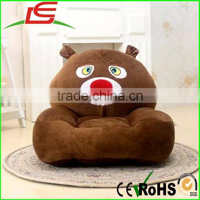 Custom Wholesale funny cartoon super soft plush animal sofa chair for kids