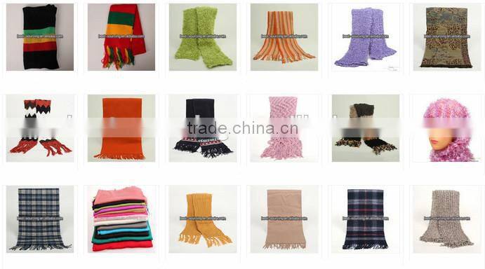 Wholesale 100% polyester jacquard knitted circle scarf