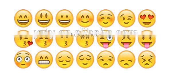 New design cheap cute different emotion stuffed plush emoji keychain